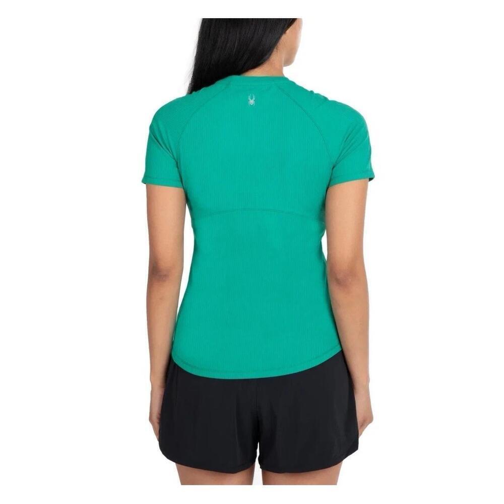 Spyder Women's Ribbed Short Sleeve Size XS. BP - Picture 2 of 2
